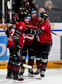 Hokejisté Sparty rozhodli duel 35. kola proti Liberci v prodloužení. Gól na 4:3 vstřelil Devin Shore