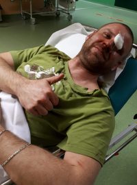 Jan Ptáček v nemocnici