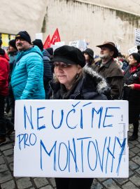 Protestní stávka odborů proti krokům vlády