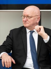 Rektor Vojtěch Petráček na konferenci pořádané ČVUT