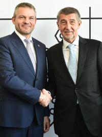 Slovenský premiér Peter Pellegrini a český předseda vlády Andrej Babiš