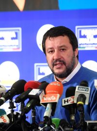 Matteo Salvini při kampani v regionu Emilia Romagna