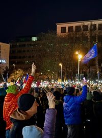 Protesty na  Náměstí svobody Bratislava