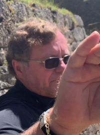 Miloslav Kala, prezident Nejvyššího kontrolního úřadu, na Machu Picchu v Peru na jaře v roce 2019.