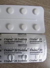Správný blistr v balení léčivého přípravku Citalec.
