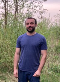 Stanislav Ožana v městské džungli v Ostravě, kde dříve stálo autobusové nádraží