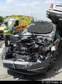 Dopravní nehoda na Pražském okruhu z 15.6.2018