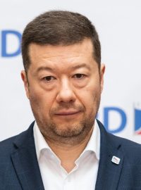 Předseda SPD Tomio Okamura a europoslankyně, šéfka komunistů Kateřina Konečná