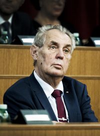 Prezident Miloš Zeman. Velitelské shromáždění náčelníka generálního štábu Aleše Opaty k objasnění úkolů české armády v roce 2019.