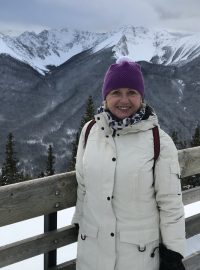 Vladislava Hudcová v národním parku Banff