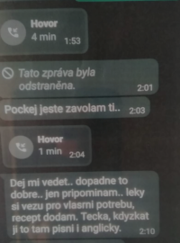 Záznam WhatsApp komunikace z telefonu vyhoštěného diplomata