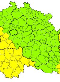 ČHMÚ vydal výstrahu před bouřkami.
