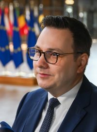 Jan Lipavský (Piráti) na neformálním jednání ministrů zahraničních věcí v Bruselu