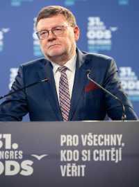 Zbyněk Stanjura během projevu na 31. kongresu ODS