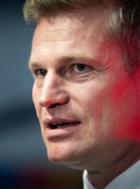 Filip Turek na prvním sjezdu Motoristů sobě